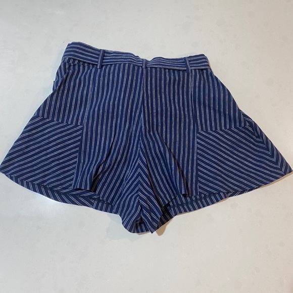 Parker Pinstripe Linen Shorts - Picture 5 of 8